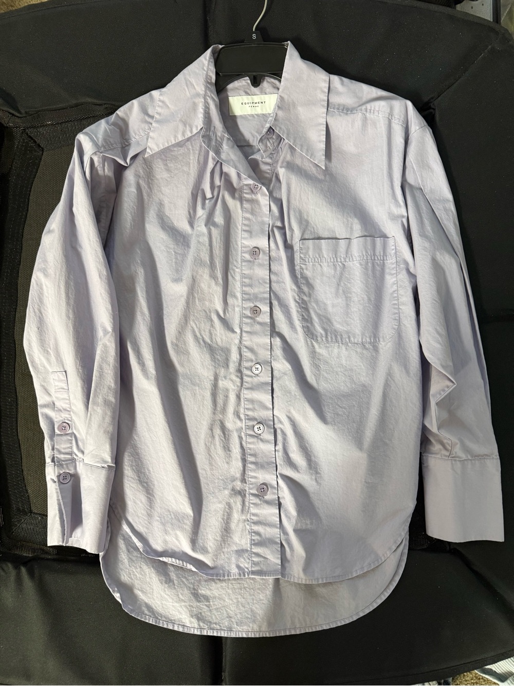 Equipment Lavender Button-Up Blouse
